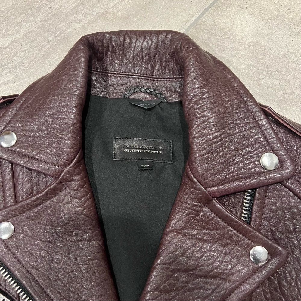 Aritzia Mackage Rumer Jacket Merlot Size XS - Picture 4 of 11